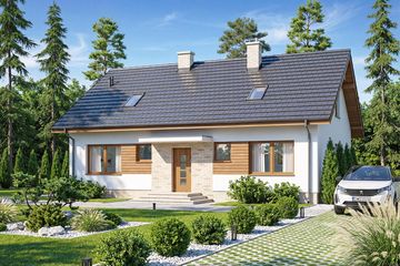  Projekt domu Mokka 15 (WOF1165) - projekt domu parterowego - Zdjęcie 2