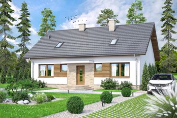  Projekt domu Mokka 15 (WOF1165) - projekt domu parterowego - Zdjęcie 2