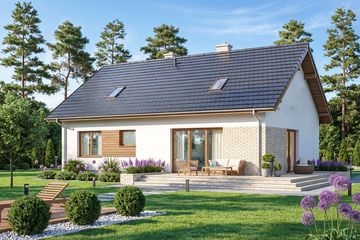  Projekt domu Mokka 15 (WOF1165) - projekt domu parterowego - Zdjęcie 3