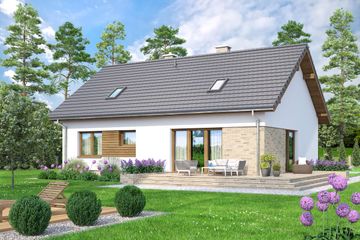  Projekt domu Mokka 15 (WOF1165) - projekt domu parterowego - Zdjęcie 3