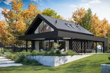  Projekt domu HomeKoncept 94 A (KRX1172) - projekt domu parterowego z poddaszem - Zdjęcie 1