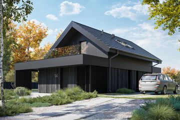  Projekt domu HomeKoncept 94 A (KRX1172) - projekt domu parterowego z poddaszem - Zdjęcie 2