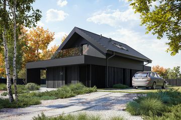  Projekt domu HomeKoncept 94 A (KRX1172) - projekt domu parterowego z poddaszem - Zdjęcie 3