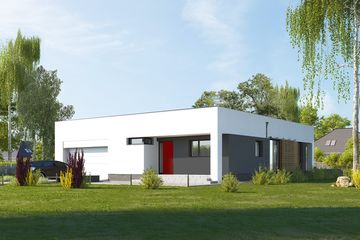  Projekt domu E-284 (WAX1211) - projekt domu parterowego - Zdjęcie 1