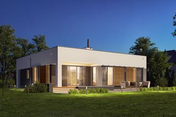  Projekt domu E-284 (WAX1211) - projekt domu parterowego - Zdjęcie 2