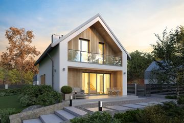  Projekt domu Porfir 2 (BSA2314) - projekt domu parterowego z poddaszem - Zdjęcie 2