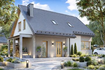  Projekt domu BW-36 wariant 17 (JGC1244) - projekt domu parterowego z poddaszem - Zdjęcie 3