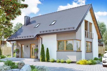  Projekt domu BW-36 wariant 17 (JGC1244) - projekt domu parterowego z poddaszem - Zdjęcie 3