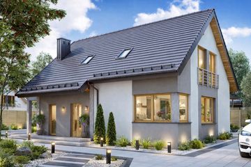  Projekt domu BW-36 wariant 17 (JGC1244) - projekt domu parterowego z poddaszem - Zdjęcie 2