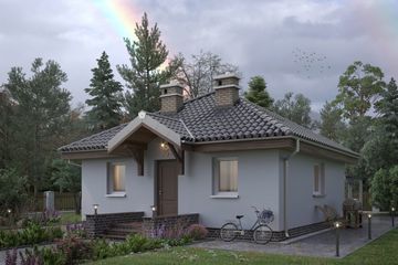  Projekt domu Na Kwadracie (1779) (KRD2899) - projekt domu parterowego - Zdjęcie 1