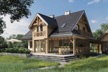  Projekt domu Jadzia (1774) (KRD2901) - projekt domu parterowego z poddaszem - Zdjęcie 1