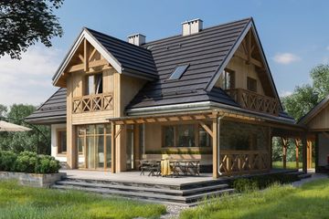  Projekt domu Jadzia (1774) (KRD2901) - projekt domu parterowego z poddaszem - Zdjęcie 1