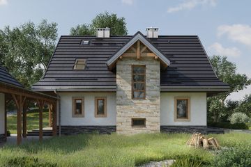  Projekt domu Jadzia (1774) (KRD2901) - projekt domu parterowego z poddaszem - Zdjęcie 3