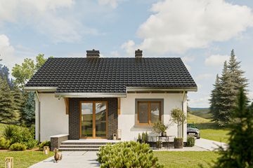  Projekt domu Czyżyk (1776) (KRD2895) - projekt domu parterowego - Zdjęcie 3