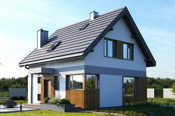  Projekt domu Smyk Solo (1771) (KRD2894) - projekt domu parterowego z poddaszem - Zdjęcie 1