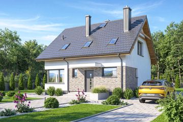  Projekt domu Monte Modern (WOF1167) - projekt domu parterowego z poddaszem - Zdjęcie 2