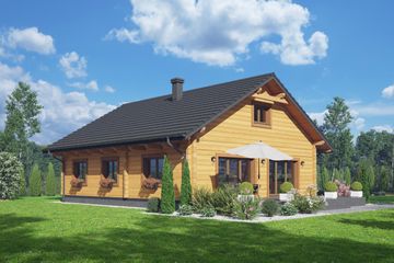  Projekt domu Andrzejowo 1 dw (KRP2568) - projekt domu parterowego - Zdjęcie 2