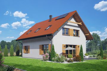  Projekt domu Żarowo 6m (KRP2574) - projekt domu parterowego z poddaszem - Zdjęcie 1