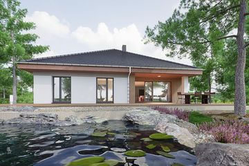  Projekt domu Melisa z garażem 2-st. [A] (WRF2332) - projekt domu parterowego - Zdjęcie 3