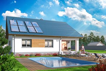  Projekt domu Tanis 3 (WOE1173) - projekt domu parterowego - Zdjęcie 4