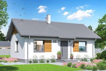  Projekt domu Tebe Mini (WOE1175) - projekt domu parterowego - Zdjęcie 1