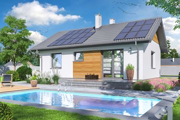  Projekt domu Tebe Mini (WOE1175) - projekt domu parterowego - Zdjęcie 3