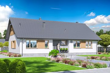  Projekt domu Tracja 6 Energo (WOE1176) - projekt domu parterowego - Zdjęcie 1