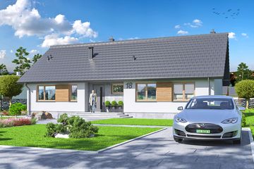  Projekt domu Tracja 6 Energo (WOE1176) - projekt domu parterowego - Zdjęcie 2