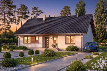  Projekt domu Mokka - strop drewniany (WOF1168) - projekt domu parterowego - Zdjęcie 5