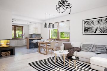  Projekt domu Mokka - strop drewniany (WOF1168) - projekt domu parterowego - Zdjęcie 9