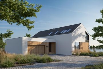  Projekt domu HomeKoncept 89 G2 (KRX1173) - projekt domu parterowego z poddaszem - Zdjęcie 2