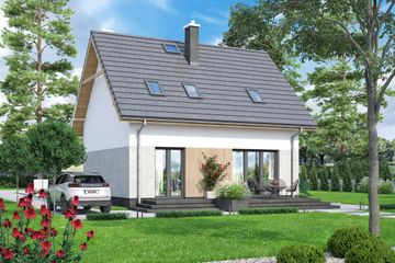  Projekt domu Bounty (WOF1169) - projekt domu parterowego z poddaszem - Zdjęcie 2