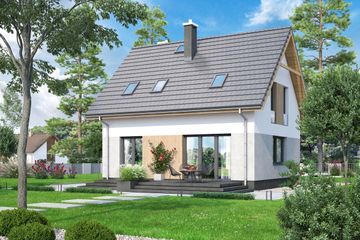  Projekt domu Bounty (WOF1169) - projekt domu parterowego z poddaszem - Zdjęcie 3