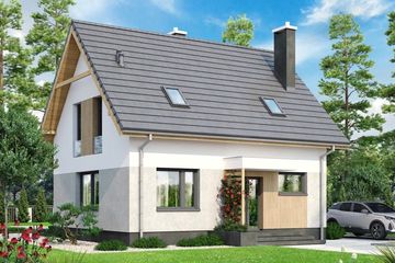  Projekt domu Bounty (WOF1169) - projekt domu parterowego z poddaszem - Zdjęcie 1