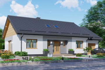  Projekt domu APS 343 Porotherm (LUA1552) - projekt domu parterowego - Zdjęcie 1