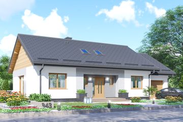  Projekt domu APS 343 Porotherm (LUA1552) - projekt domu parterowego - Zdjęcie 1