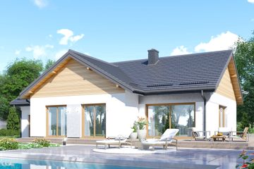  Projekt domu APS 343 Porotherm (LUA1552) - projekt domu parterowego - Zdjęcie 2