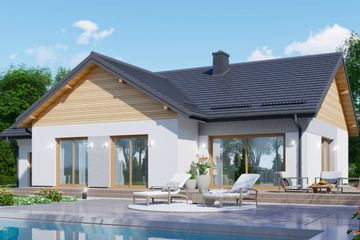  Projekt domu APS 343 Porotherm (LUA1552) - projekt domu parterowego - Zdjęcie 2