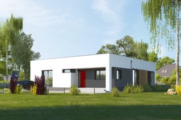  Projekt domu E-289 (WAX1227) - projekt domu parterowego - Zdjęcie 1