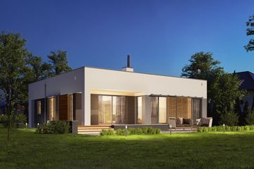  Projekt domu E-289 (WAX1227) - projekt domu parterowego - Zdjęcie 2