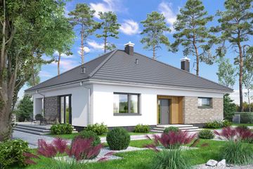  Projekt domu Aloes 3 (WOF1170) - projekt domu parterowego - Zdjęcie 1