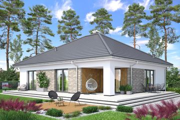  Projekt domu Aloes 3 (WOF1170) - projekt domu parterowego - Zdjęcie 2