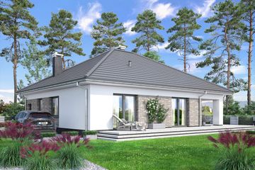  Projekt domu Aloes 3 (WOF1170) - projekt domu parterowego - Zdjęcie 3