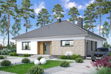  Projekt domu Aloes 3 (WOF1170) - projekt domu parterowego - Zdjęcie 4