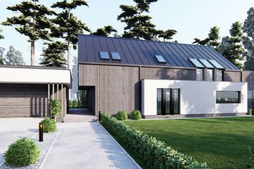  Projekt domu uA205 (WCB1334) - projekt domu parterowego z poddaszem - Zdjęcie 5