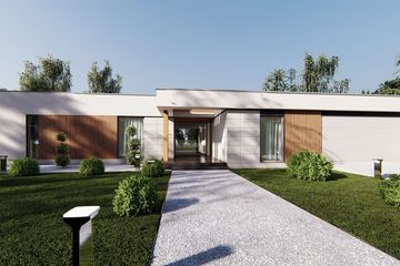  Projekt domu uA266 (WCB1339) - projekt domu parterowego - Zdjęcie 1