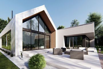  Projekt domu uA272 (WCB1341) - projekt domu parterowego z poddaszem - Zdjęcie 9