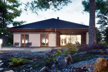  Projekt domu Melisa II z garażem 1-st. [A] (WRF2335) - projekt domu parterowego - Zdjęcie 4