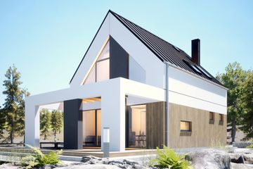  Projekt domu Amon II bez garażu [B] (WRF2336) - projekt domu parterowego z poddaszem - Zdjęcie 1