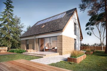  Projekt domu Helsinki DCP381 (WRB1679) - projekt domu parterowego z poddaszem - Zdjęcie 3